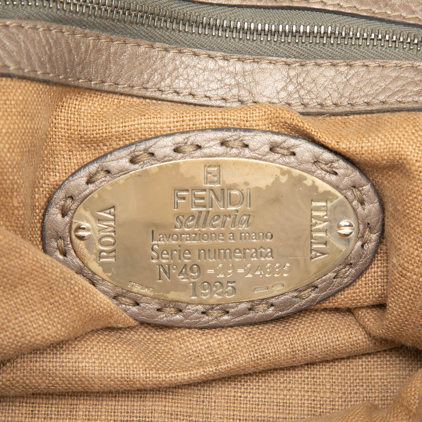 Large Leather Selleria Villa Borghese Tote
