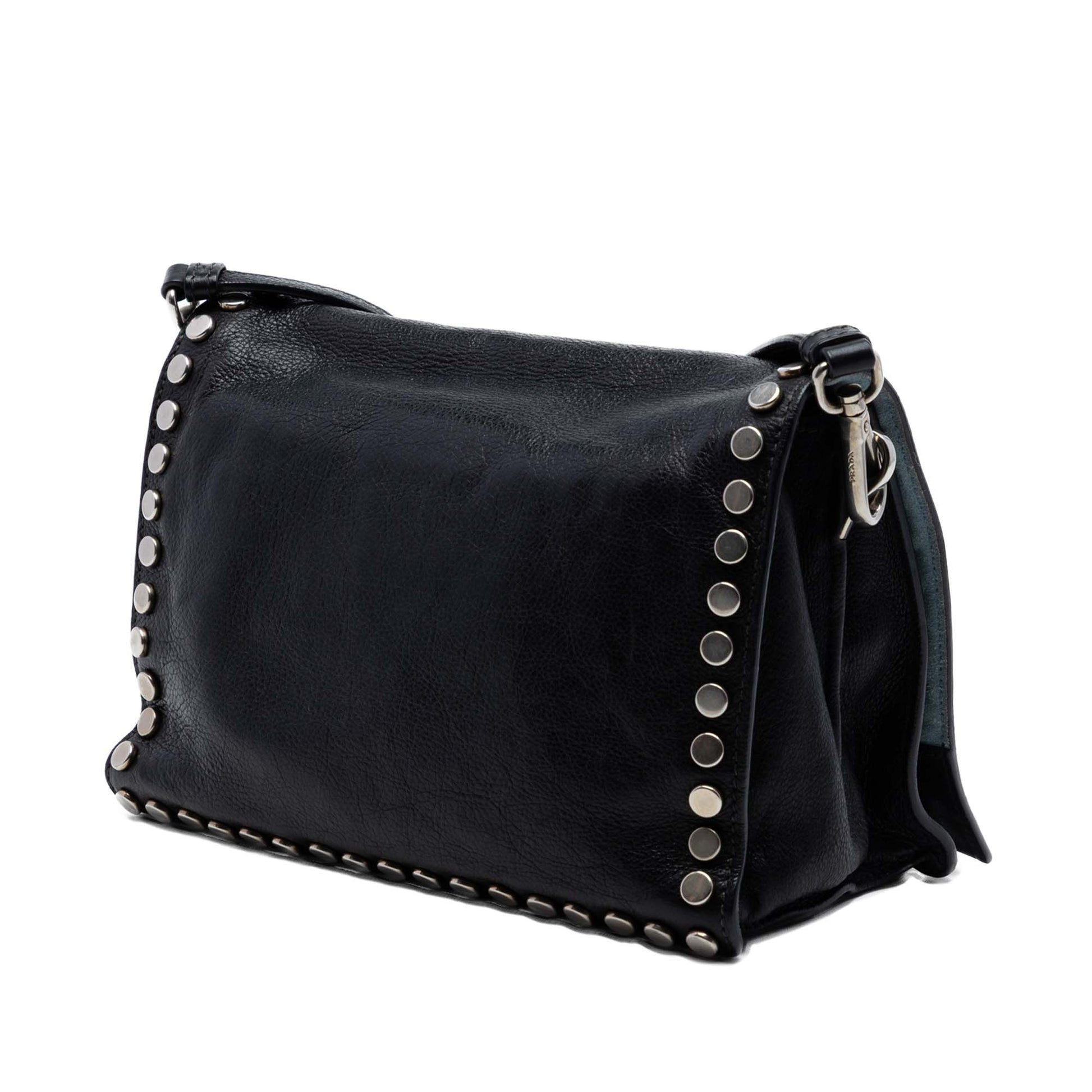 Prada Glace Calf Studded Etiquette Flap