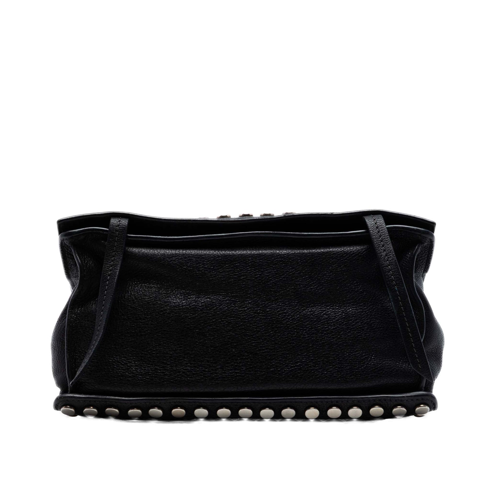 Prada Glace Calf Studded Etiquette Flap