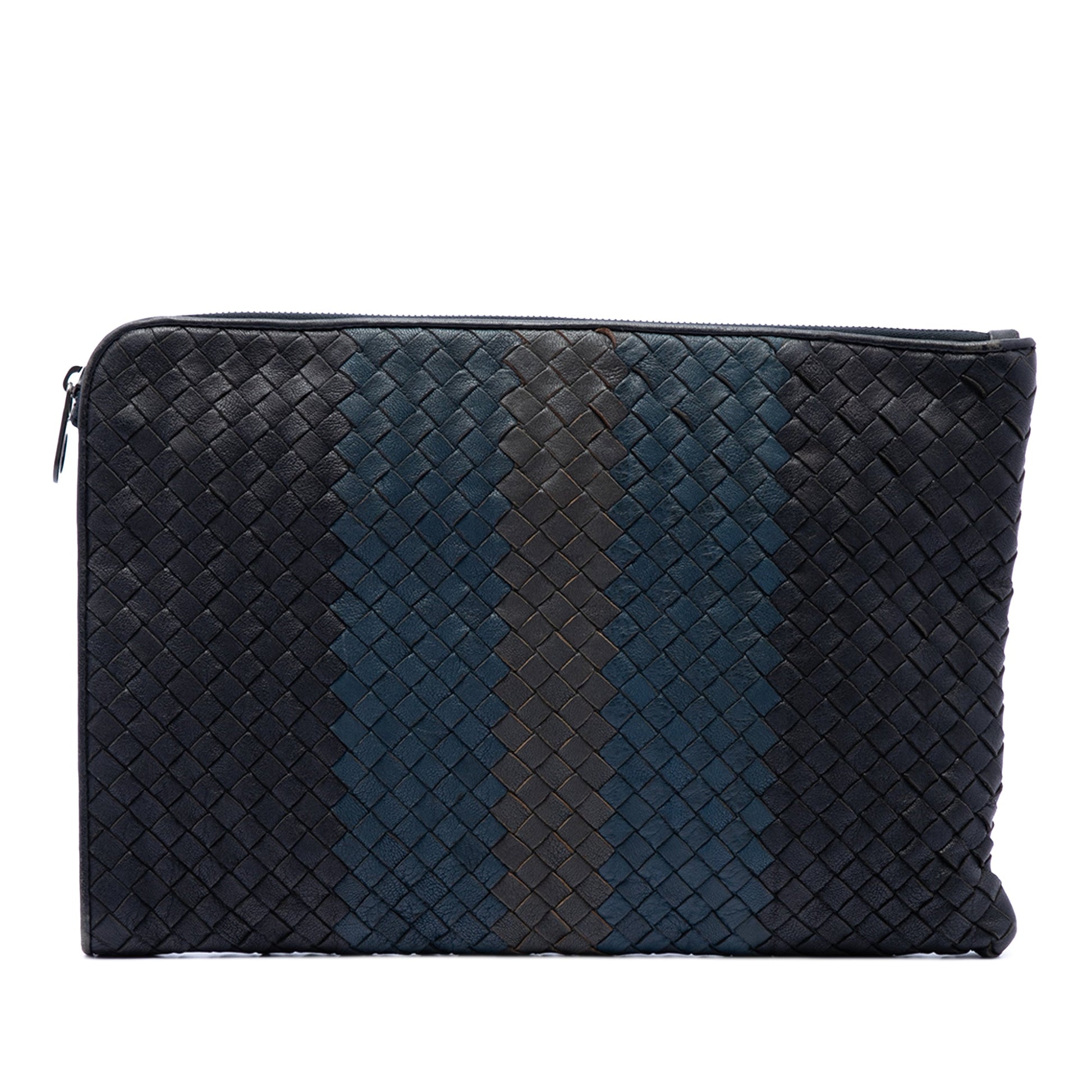 Bottega Veneta Tricolor Nappa Intrecciato Clutch