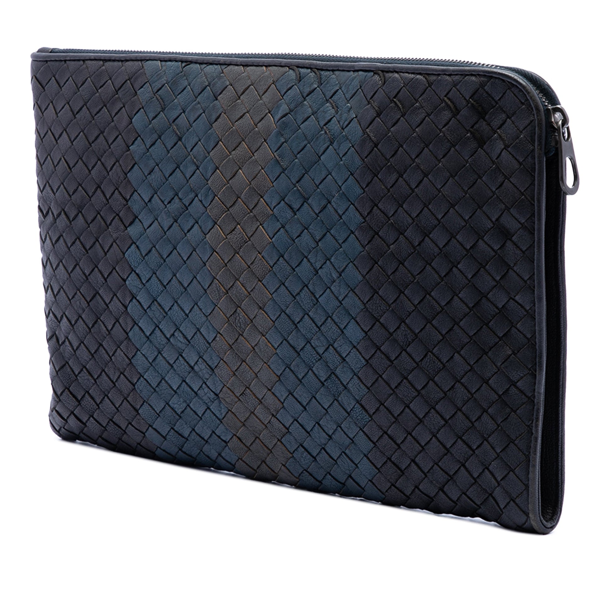 Bottega Veneta Tricolor Nappa Intrecciato Clutch
