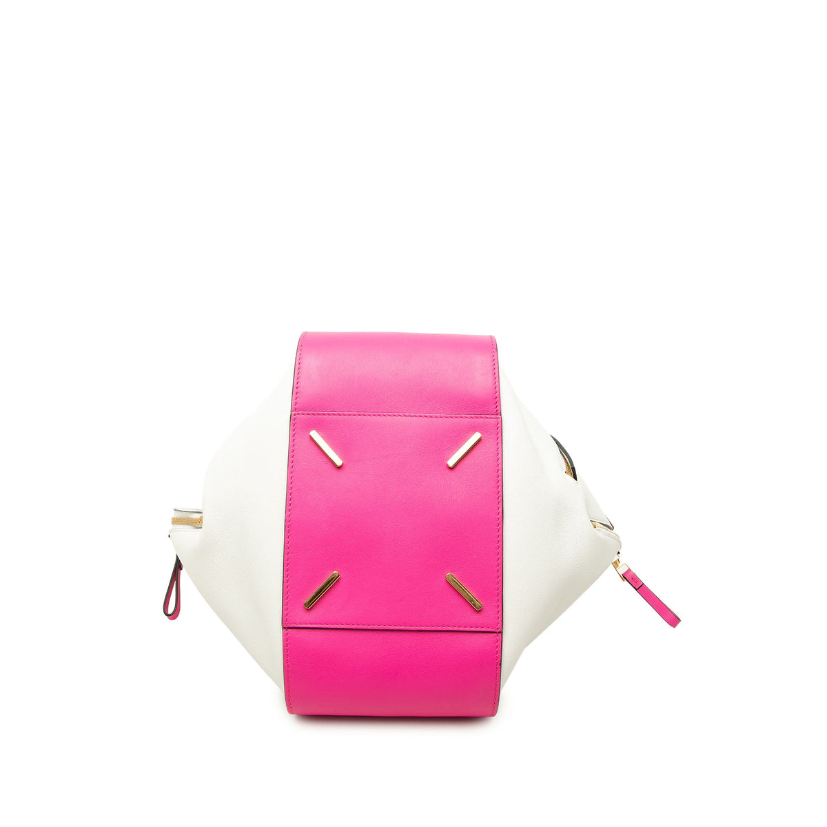 LOEWE Medium Bicolor Leather Hammock Satchel — Pink