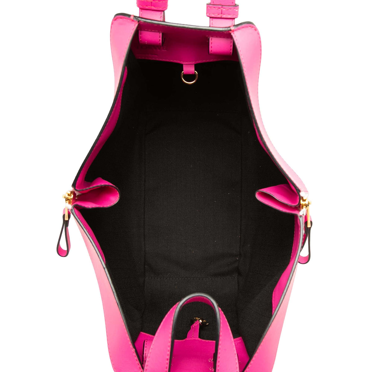 LOEWE Medium Bicolor Leather Hammock Satchel — Pink
