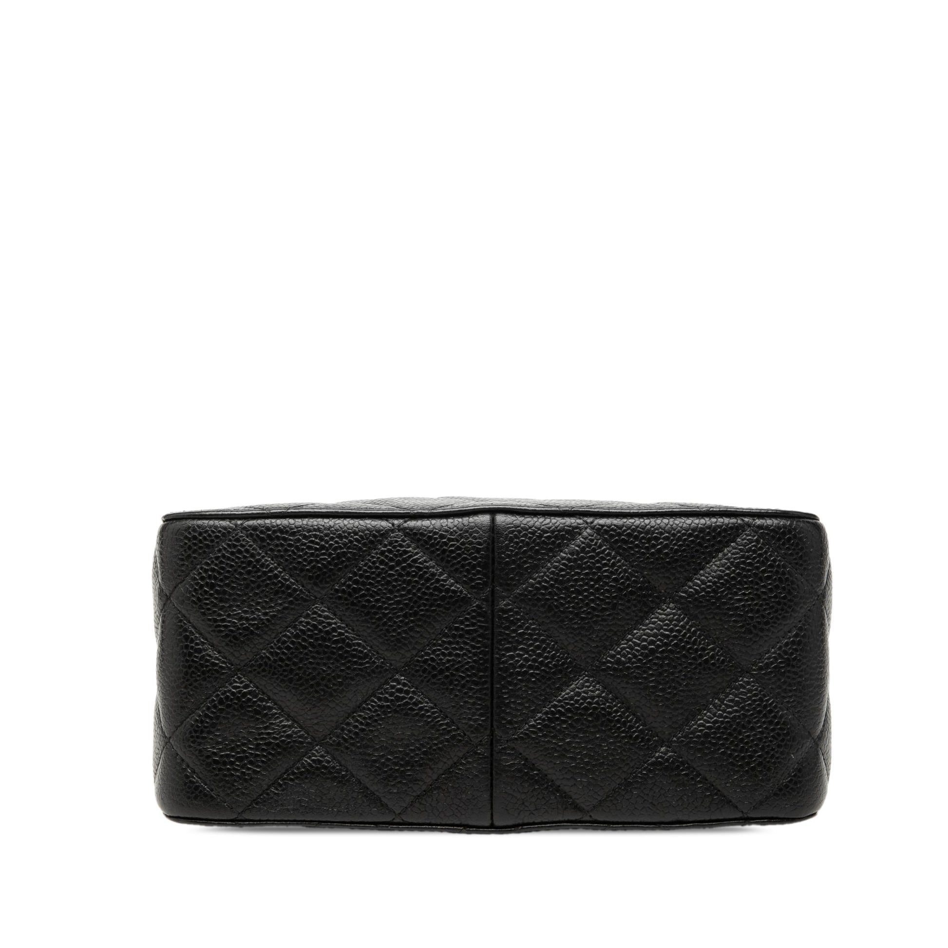 Chanel CC Quilted Caviar Carved Buckle Box Bag