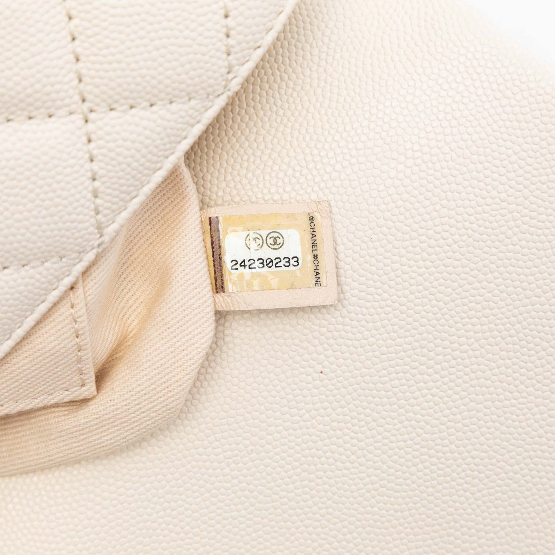 Small Quilted Caviar Coco Top Handle Bag