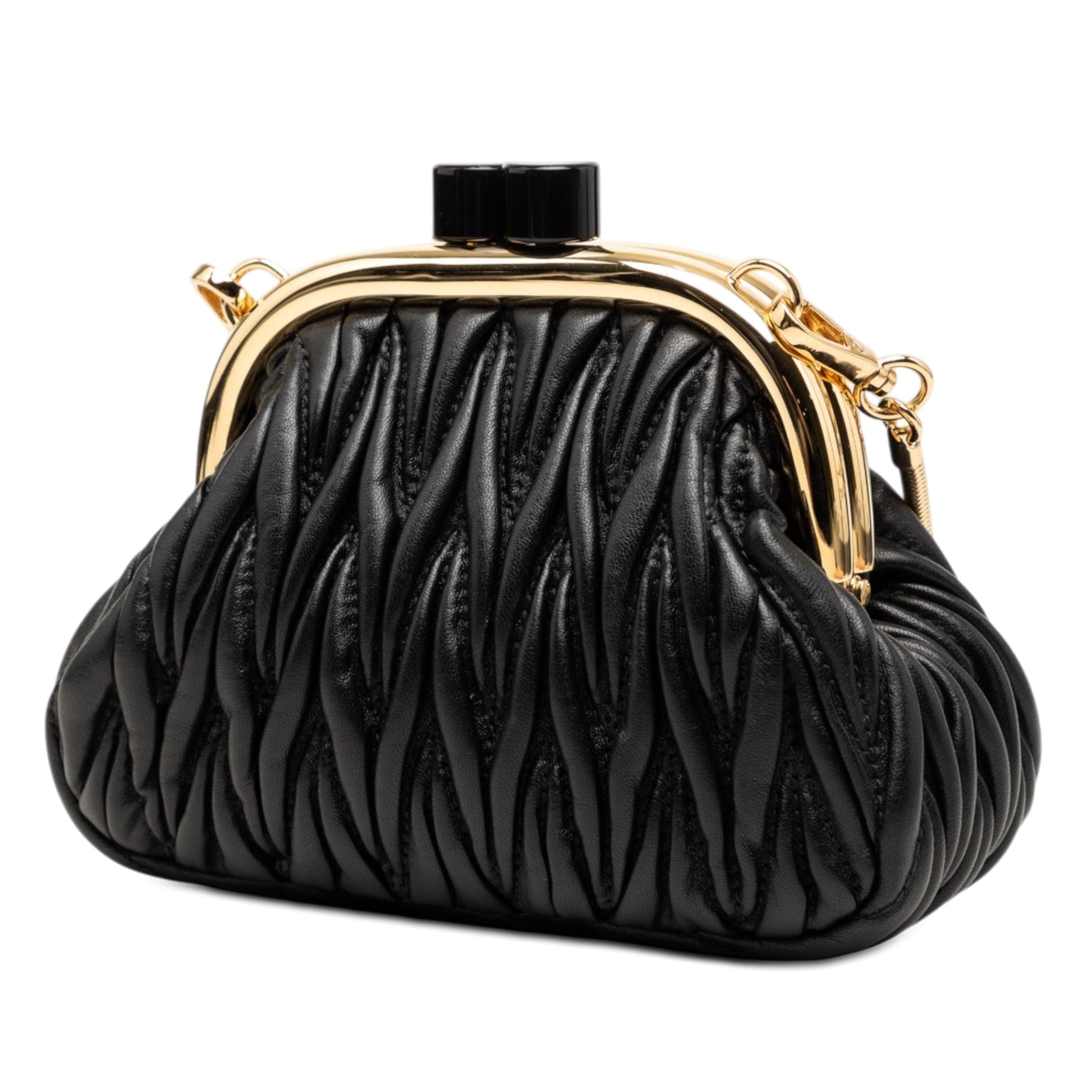Miu Miu Mini Matelasse Nappa Belle Crossbody