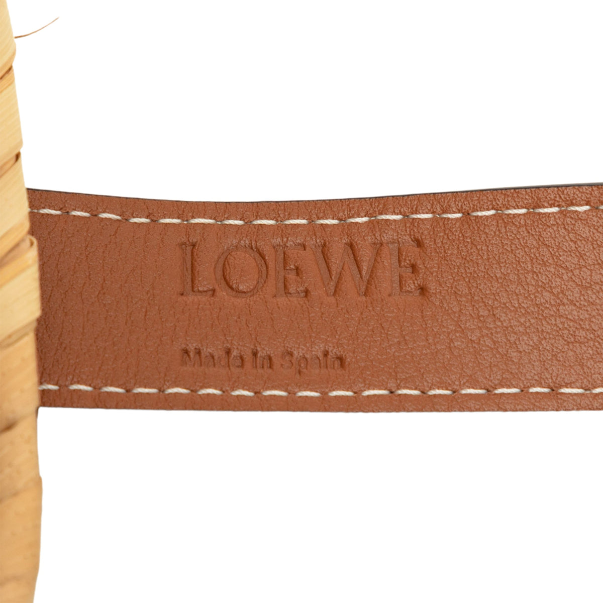 LOEWE Small Raffia Anagram Basket Tote