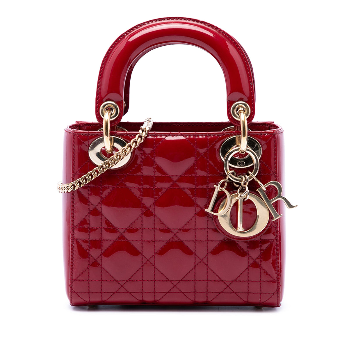 Dior Mini Patent Cannage Lady Dior