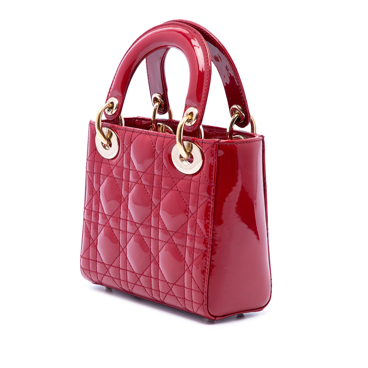 Dior Mini Patent Cannage Lady Dior