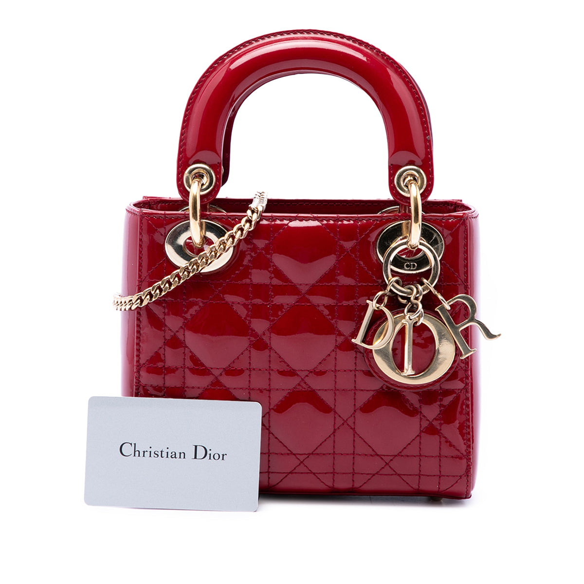 Dior Mini Patent Cannage Lady Dior