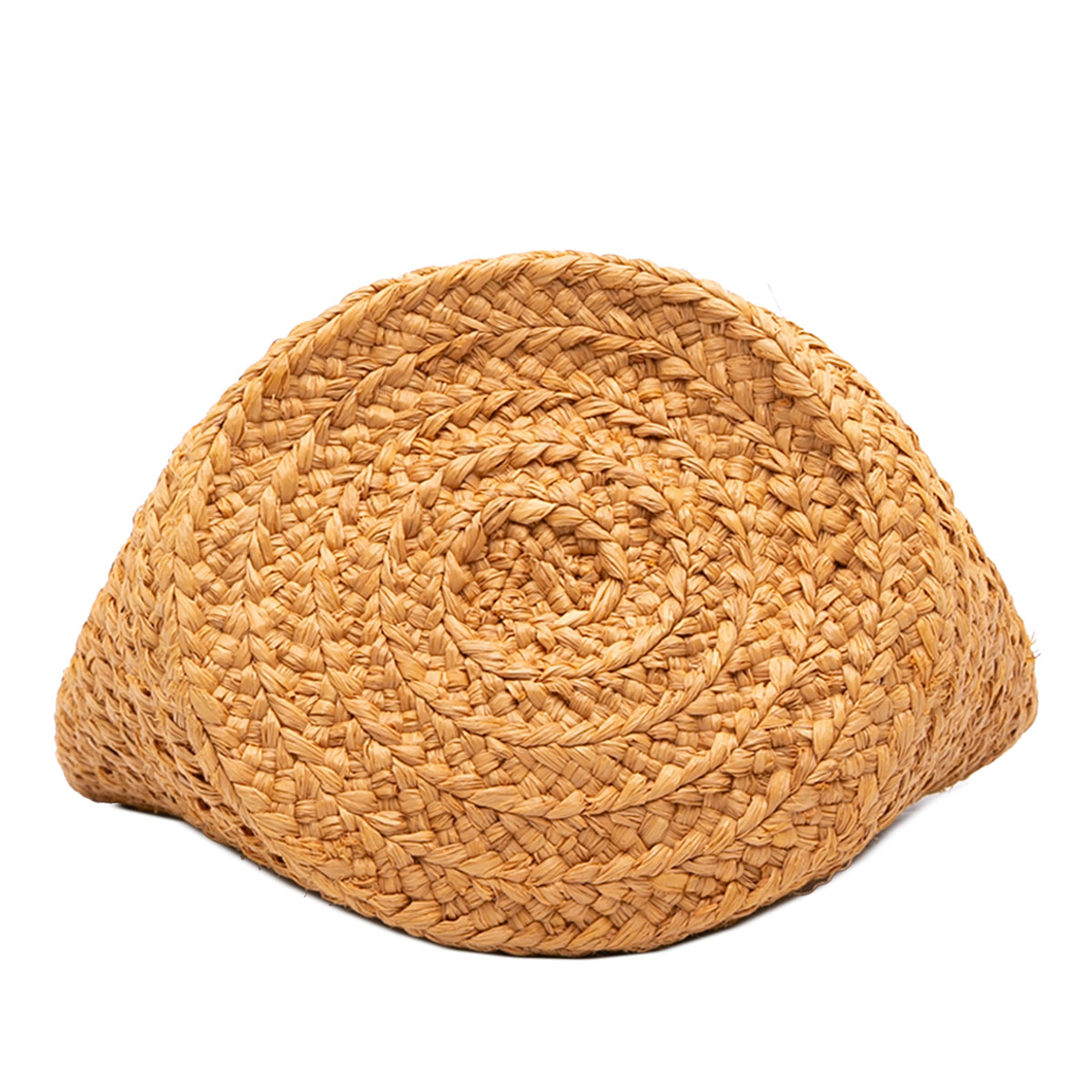 Saint Laurent Small Raffia Panier Tote — Beige