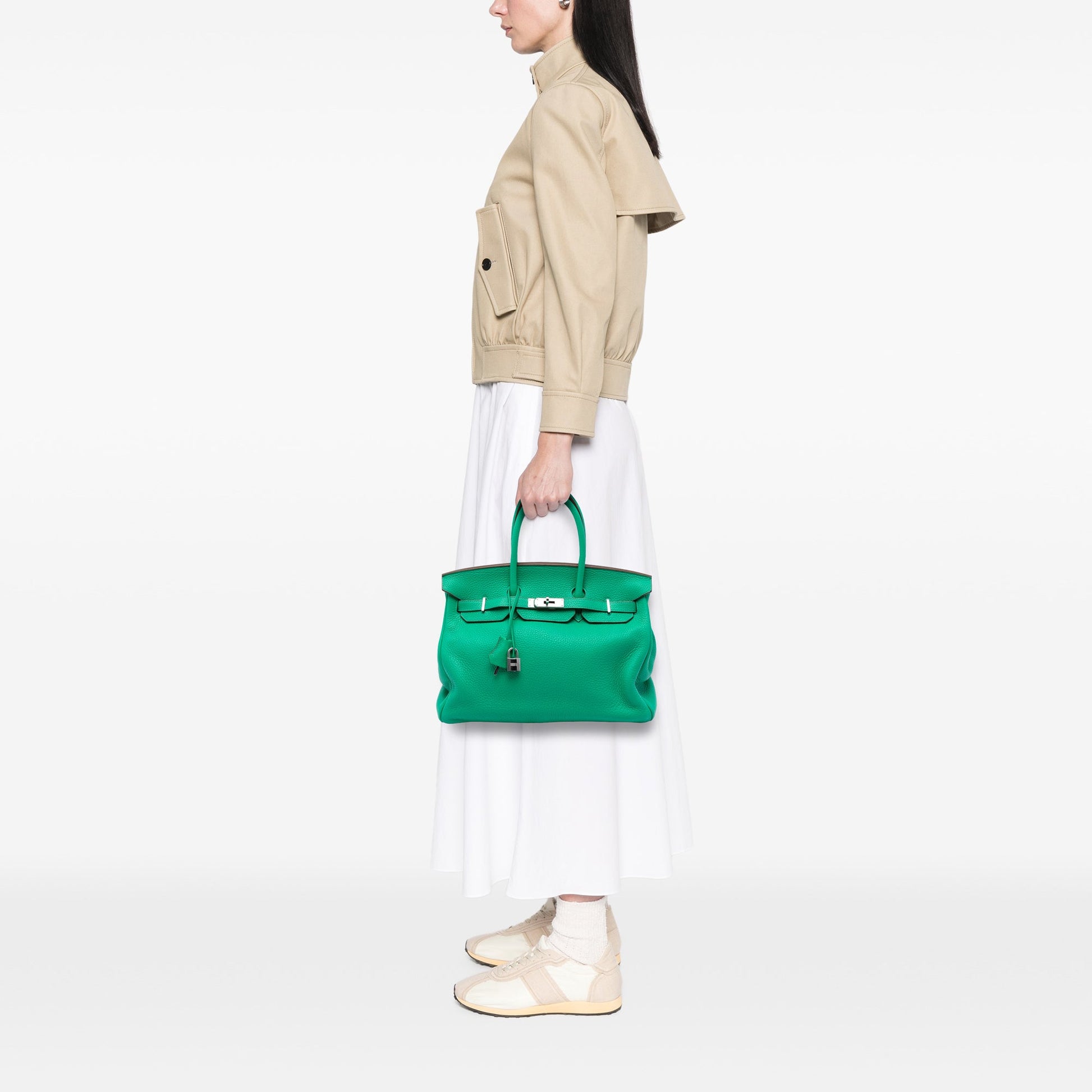 Hermès Clemence Birkin Retourne 35