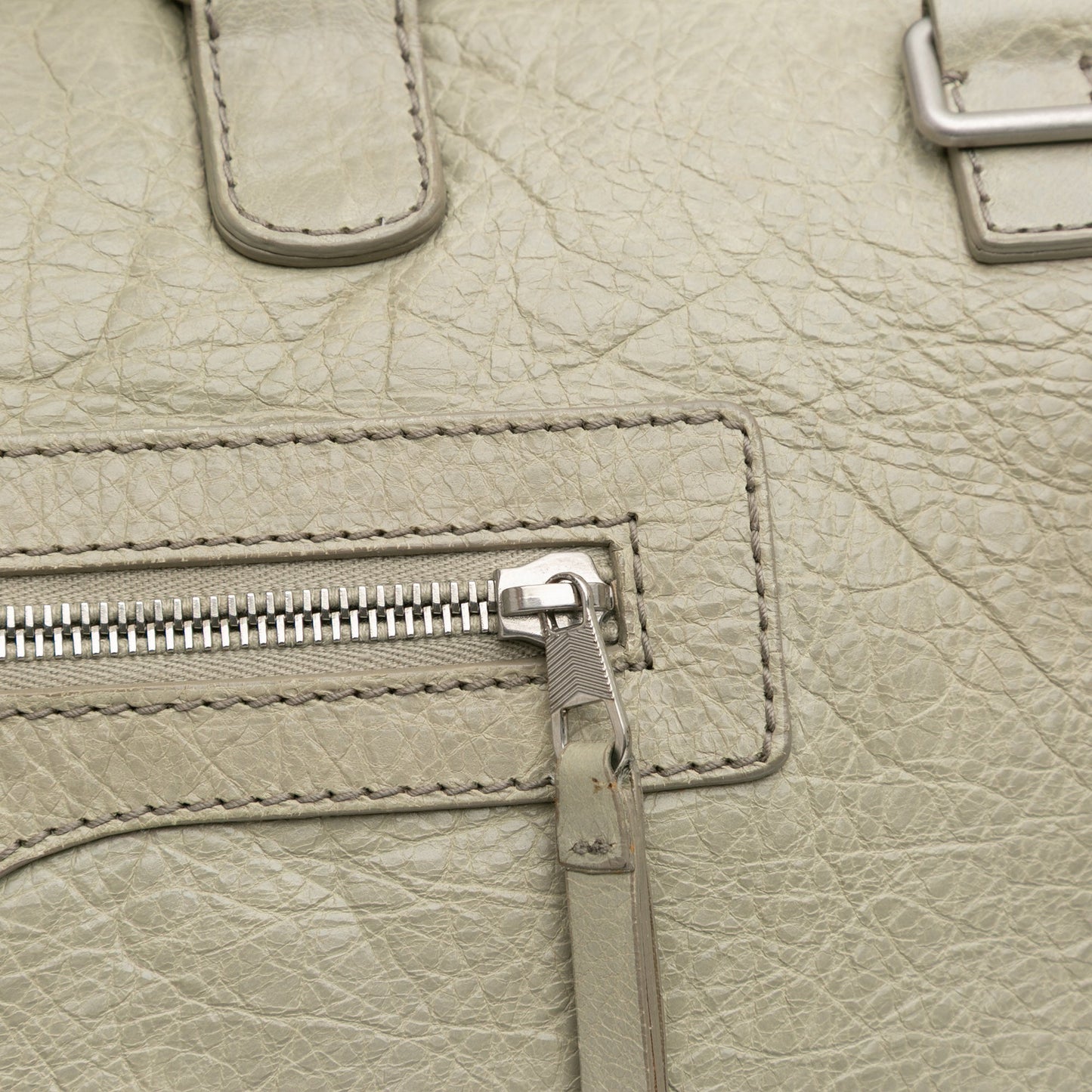 Balenciaga Small Lambskin Motocross Classic Squash Duffle Bag