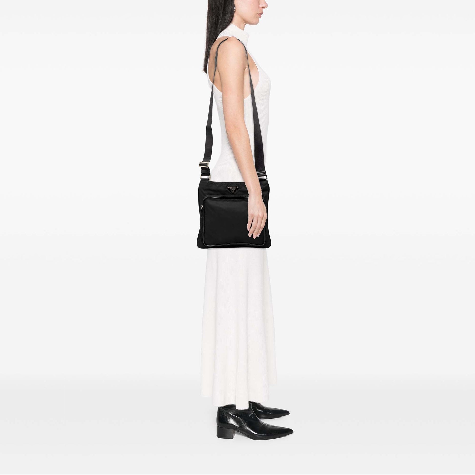 Prada Tessuto Zip Top Crossbody