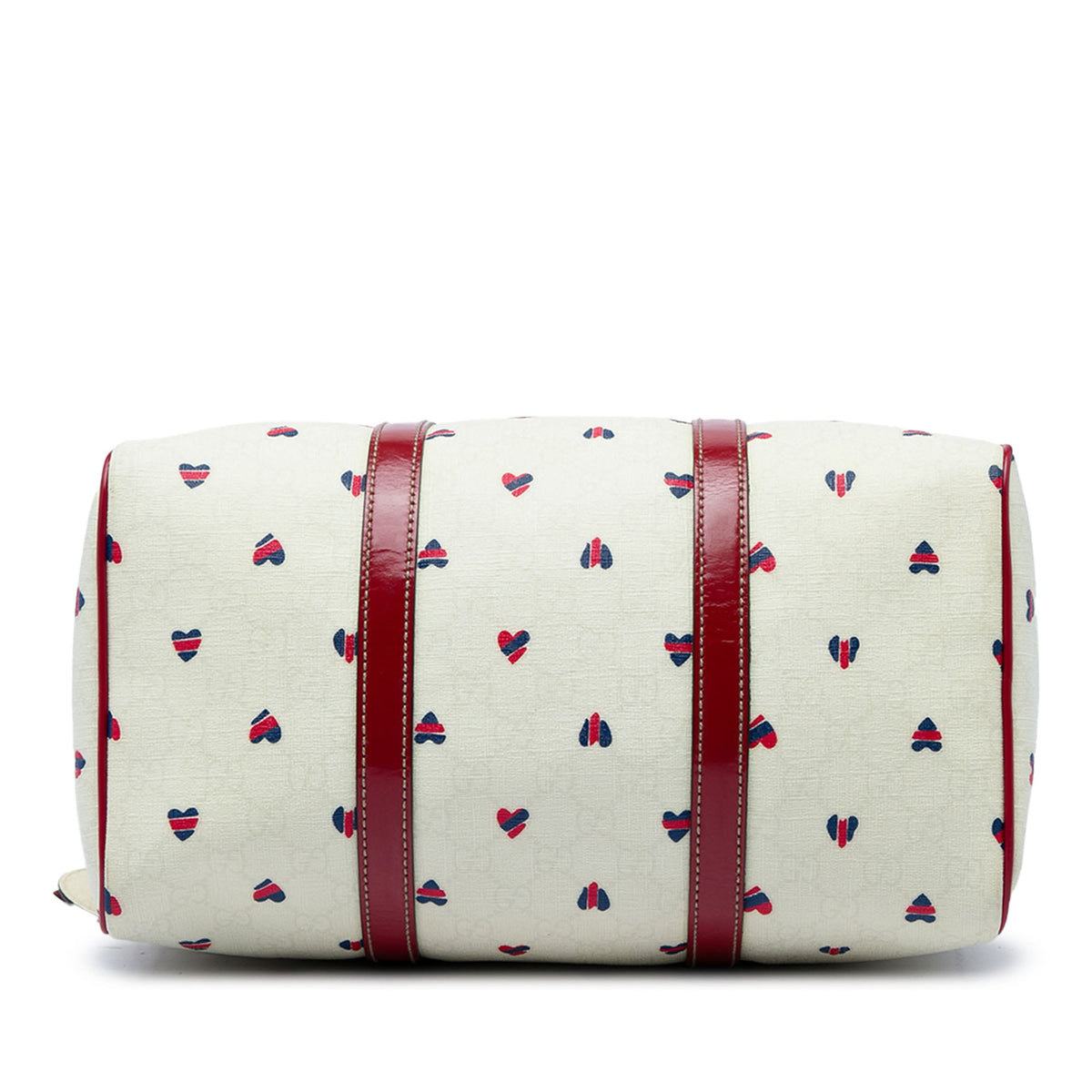 Gucci Medium GG Supreme Hearts Joy Boston Bag