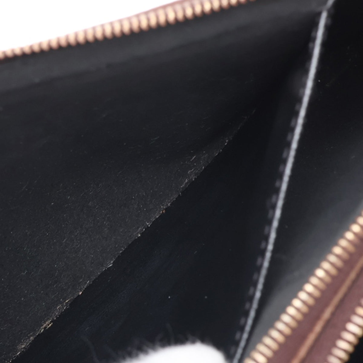 Louis Vuitton Monogram Giant Reverse Double Zip Pochette — Brown