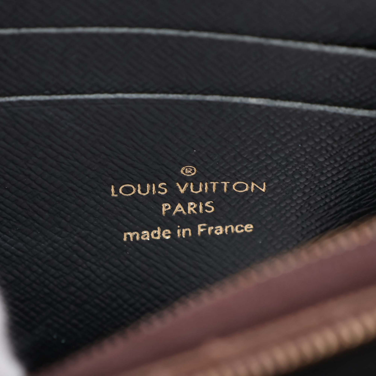 Louis Vuitton Monogram Giant Reverse Double Zip Pochette — Brown