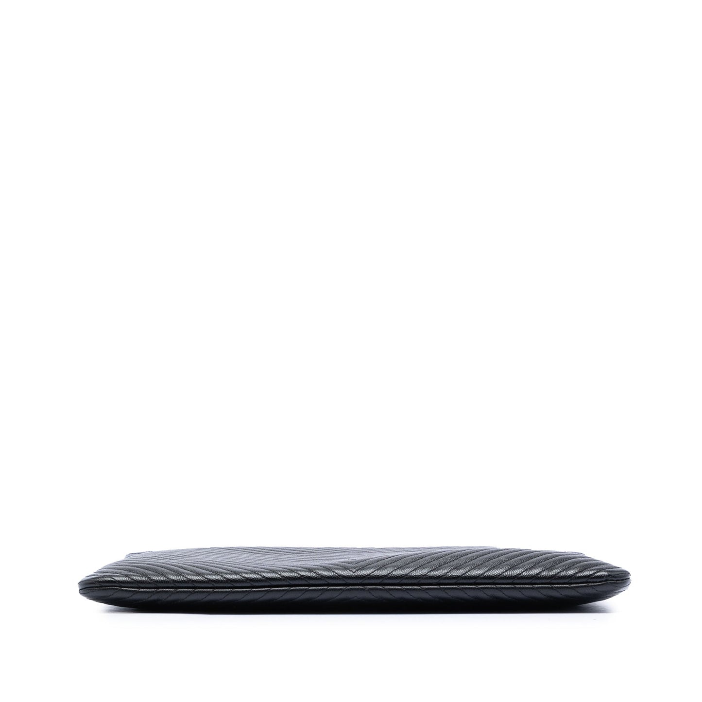 Chanel Large Chevron Caviar O Case Clutch