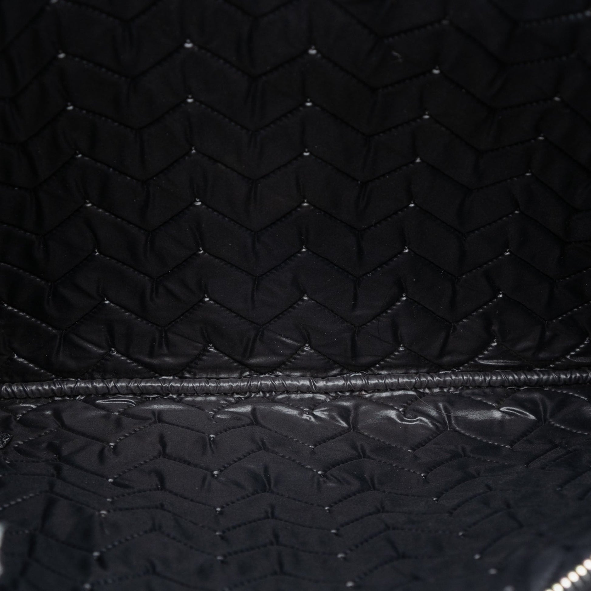 Chanel Large Chevron Caviar O Case Clutch