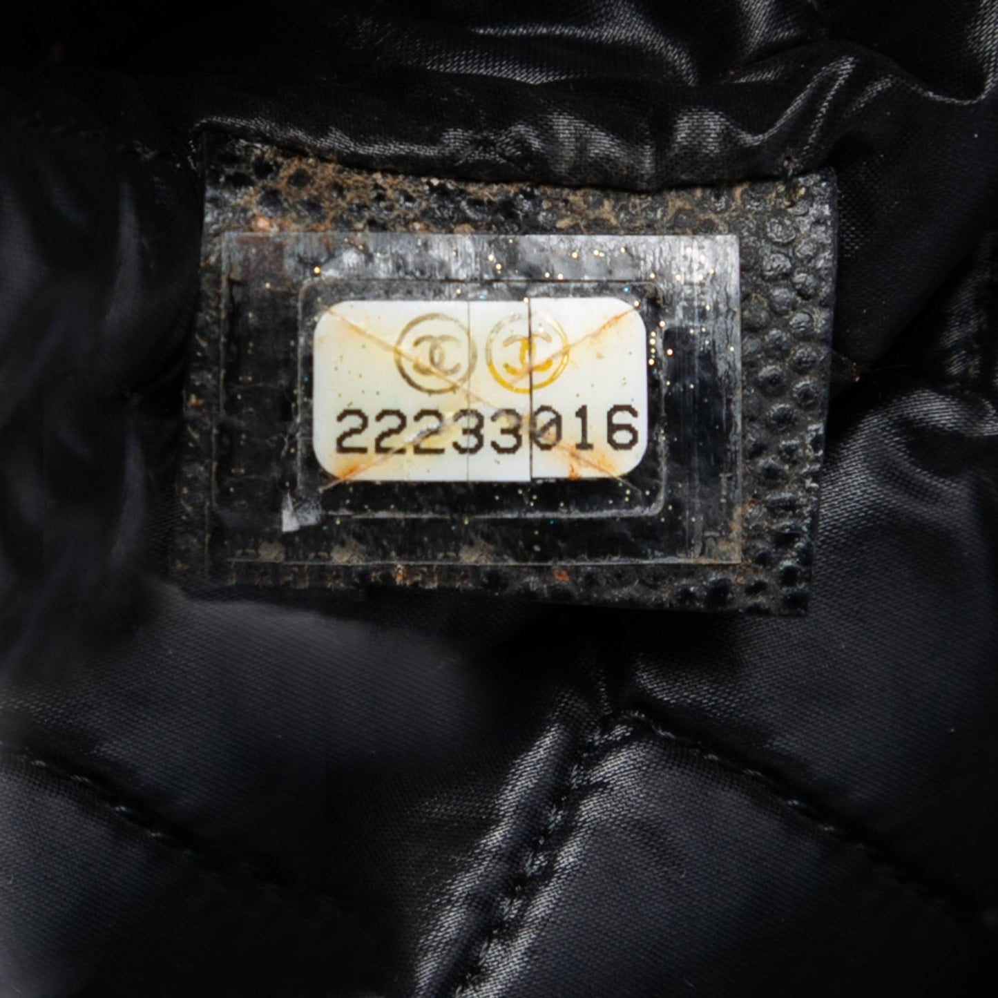 Chanel Large Chevron Caviar O Case Clutch