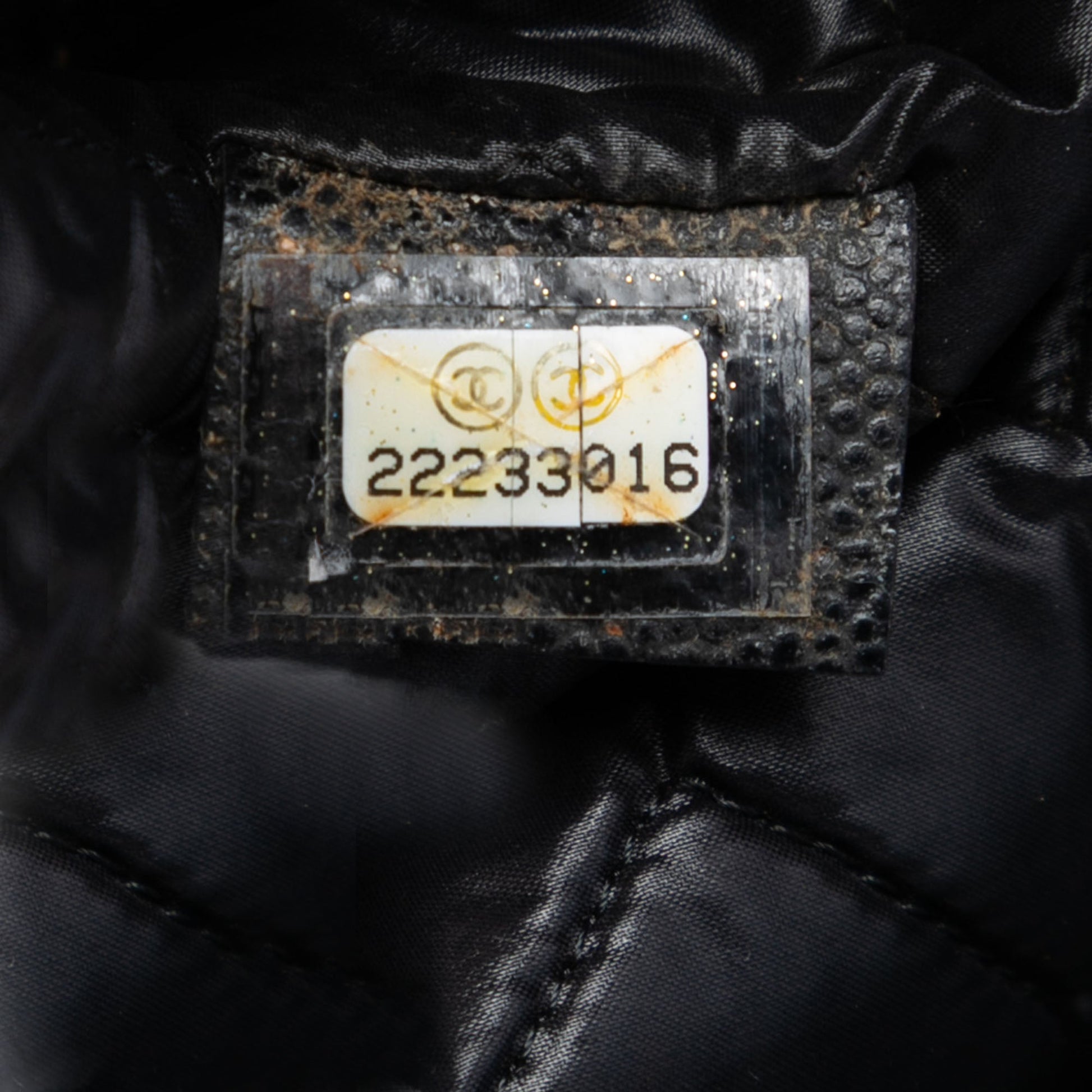 Chanel Large Chevron Caviar O Case Clutch