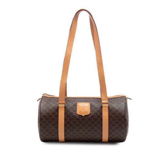Celine Macadam Coated Canvas Shoulder Bag