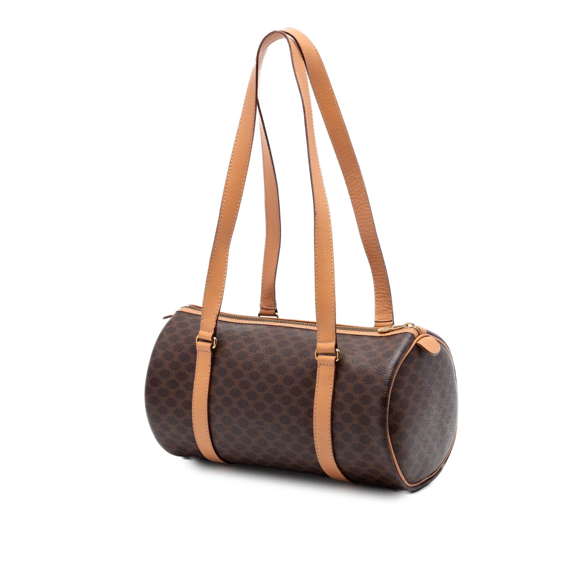 Celine Macadam Coated Canvas Shoulder Bag