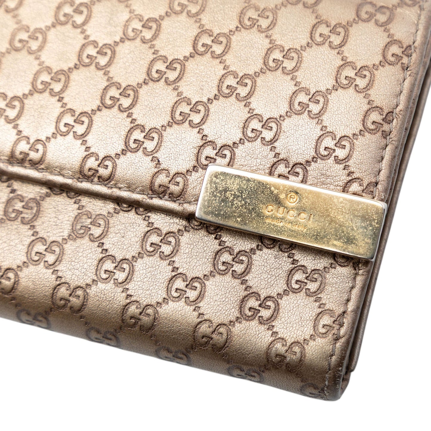 Metallic Microguccissima Dice Wallet On Chain