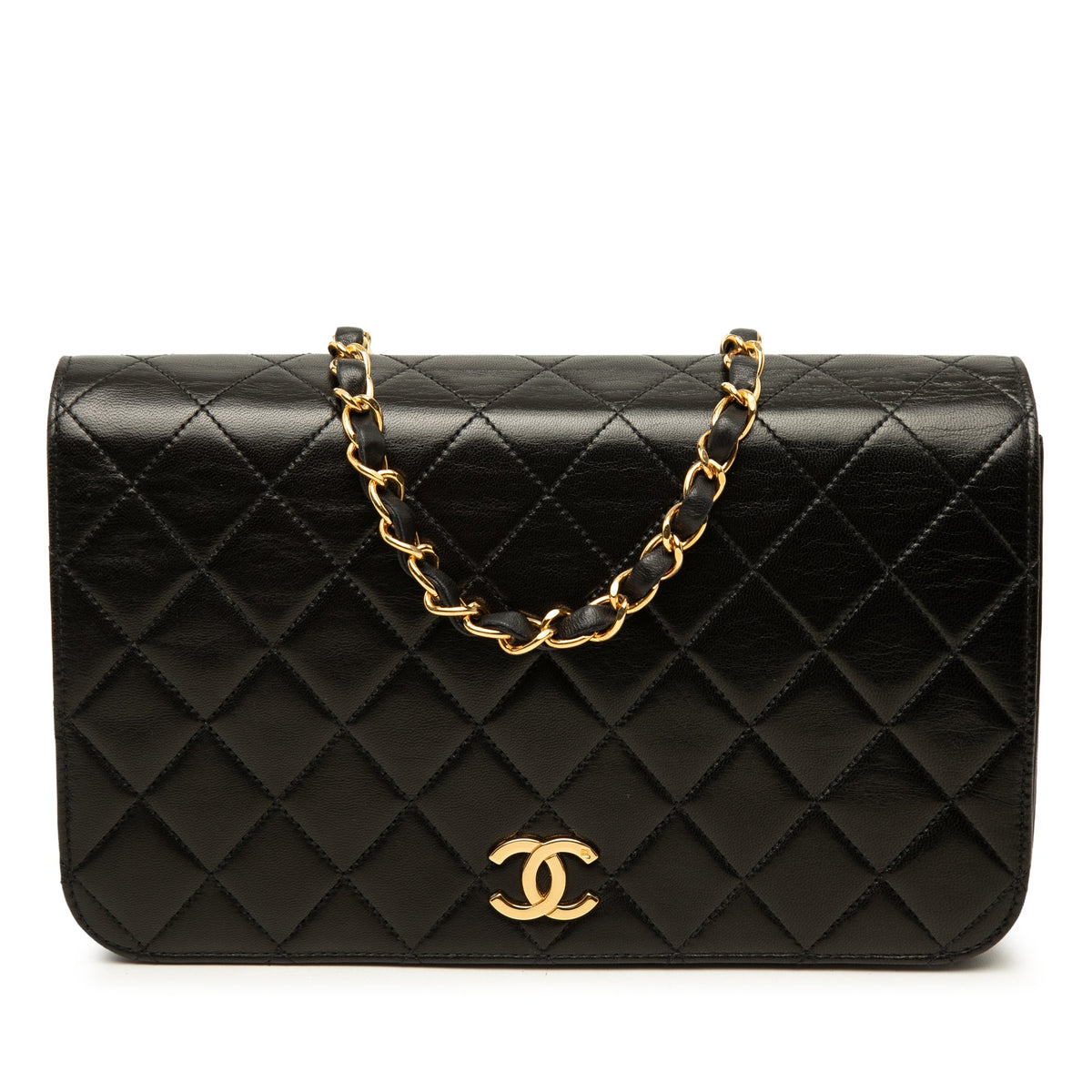 Chanel CC Quilted Lambskin Full Single Flap