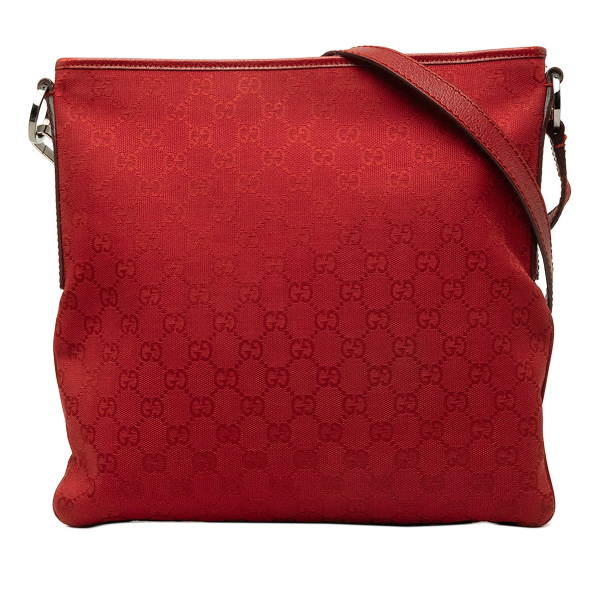 Gucci GG Canvas Crossbody — Red