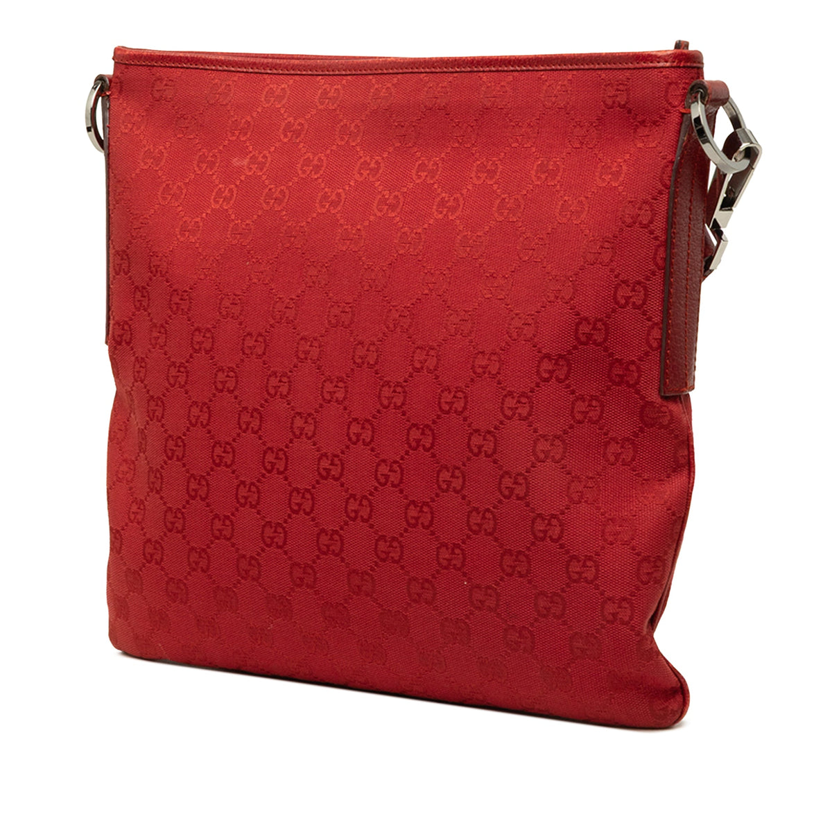 Gucci GG Canvas Crossbody — Red