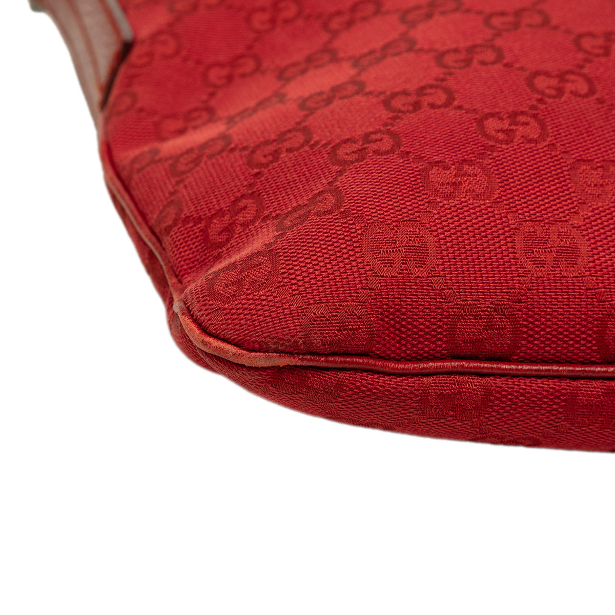 Gucci GG Canvas Crossbody — Red