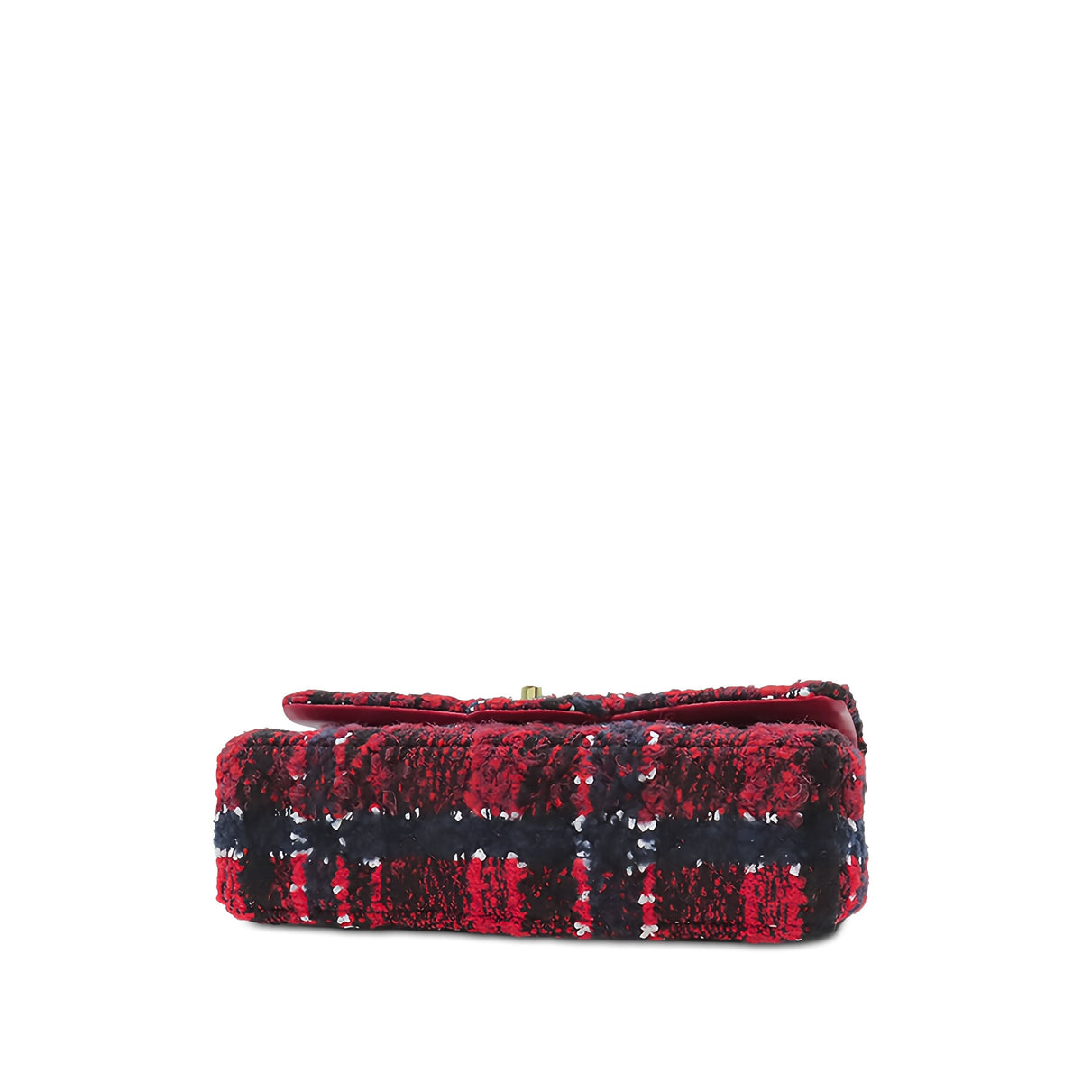 Chanel Medium Classic Tweed Double Flap — Red