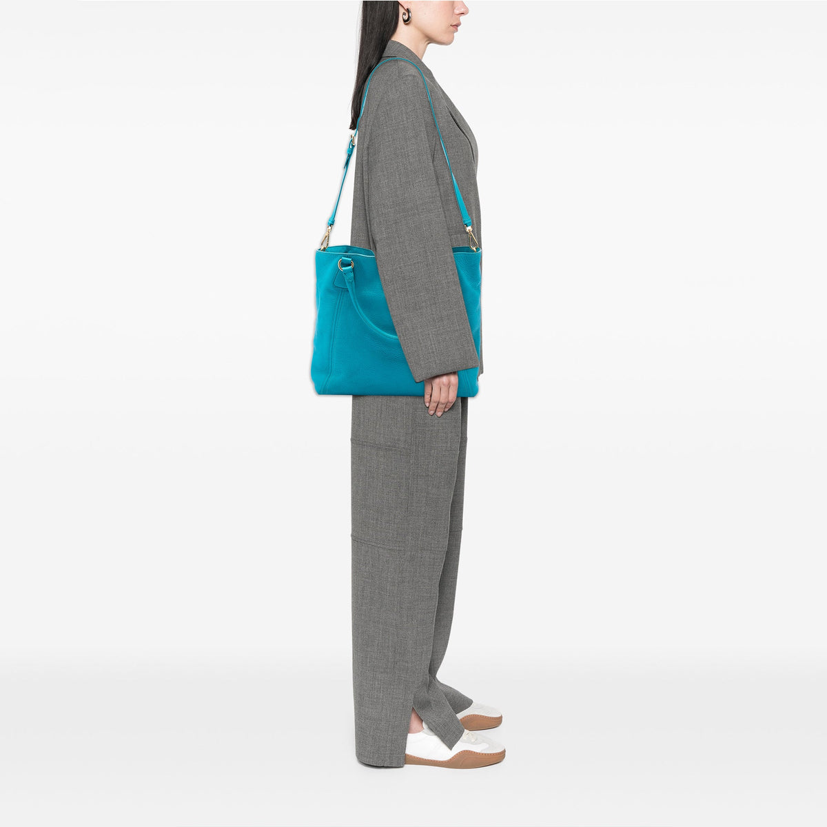 Prada Vitello Daino Open Convertible Tote