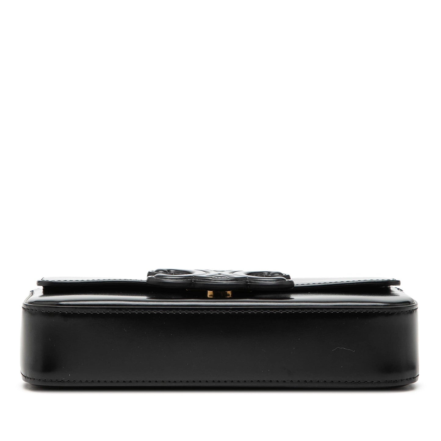 Celine Smooth Calfskin Cuir Triomphe Chain Shoulder Bag