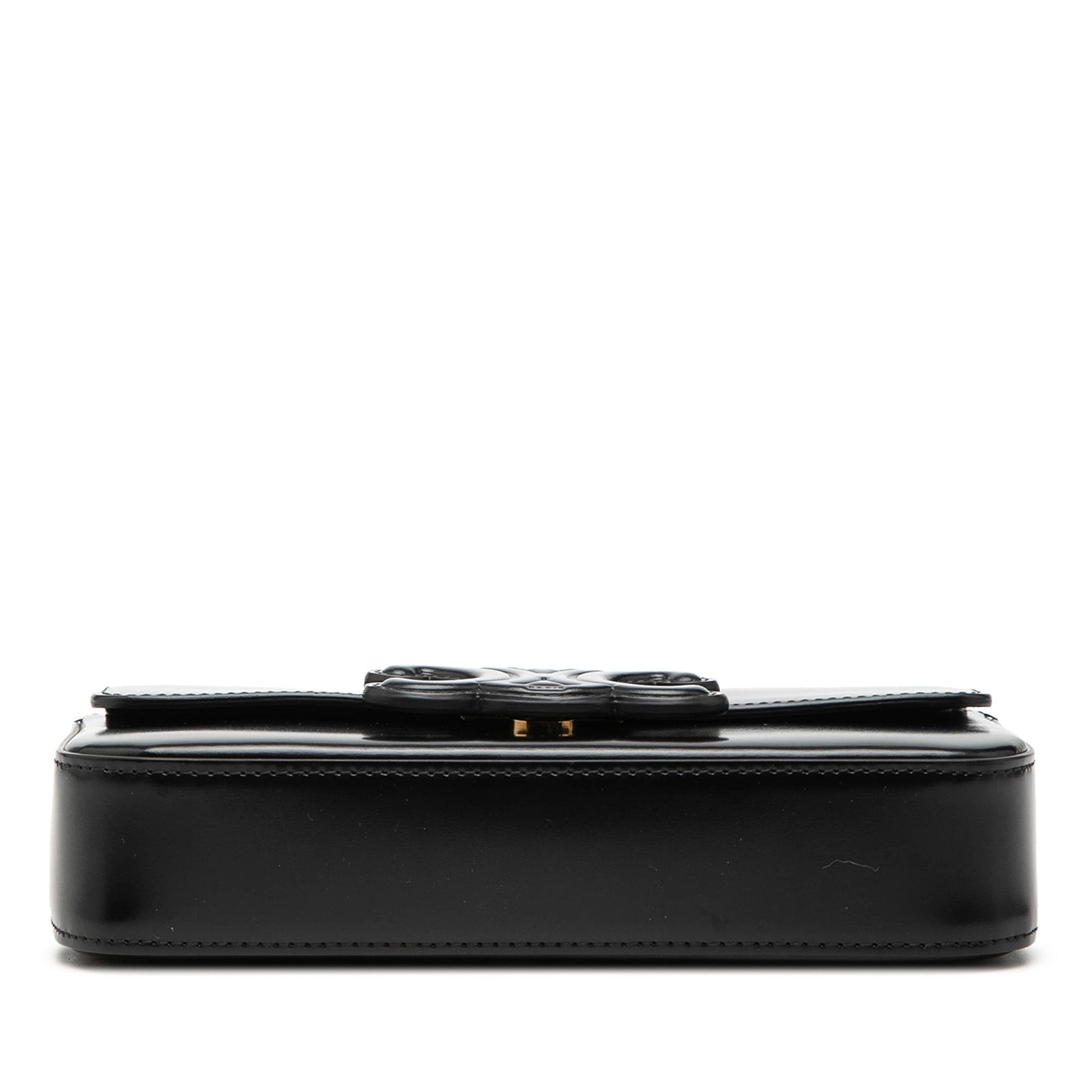 Celine Smooth Calfskin Cuir Triomphe Chain Shoulder Bag