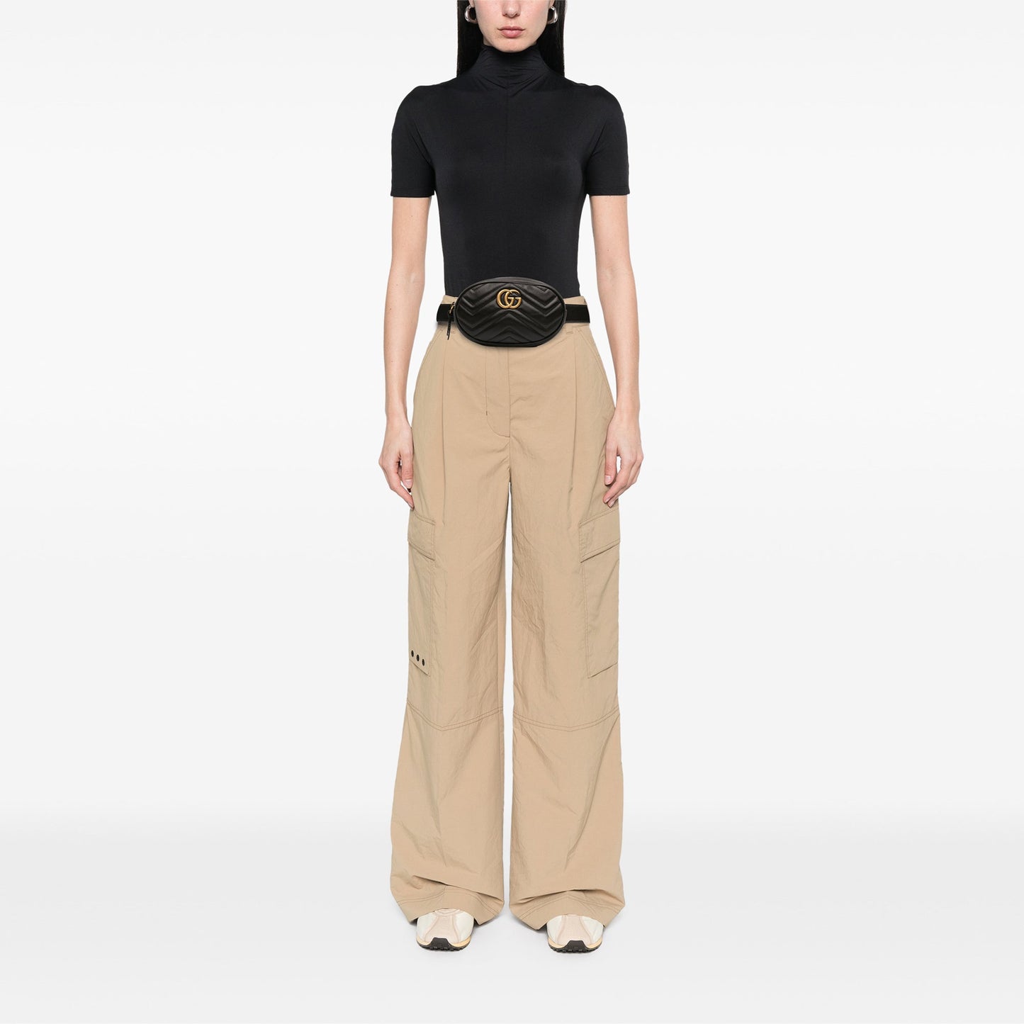 GG Marmont Matelasse Leather Belt Bag