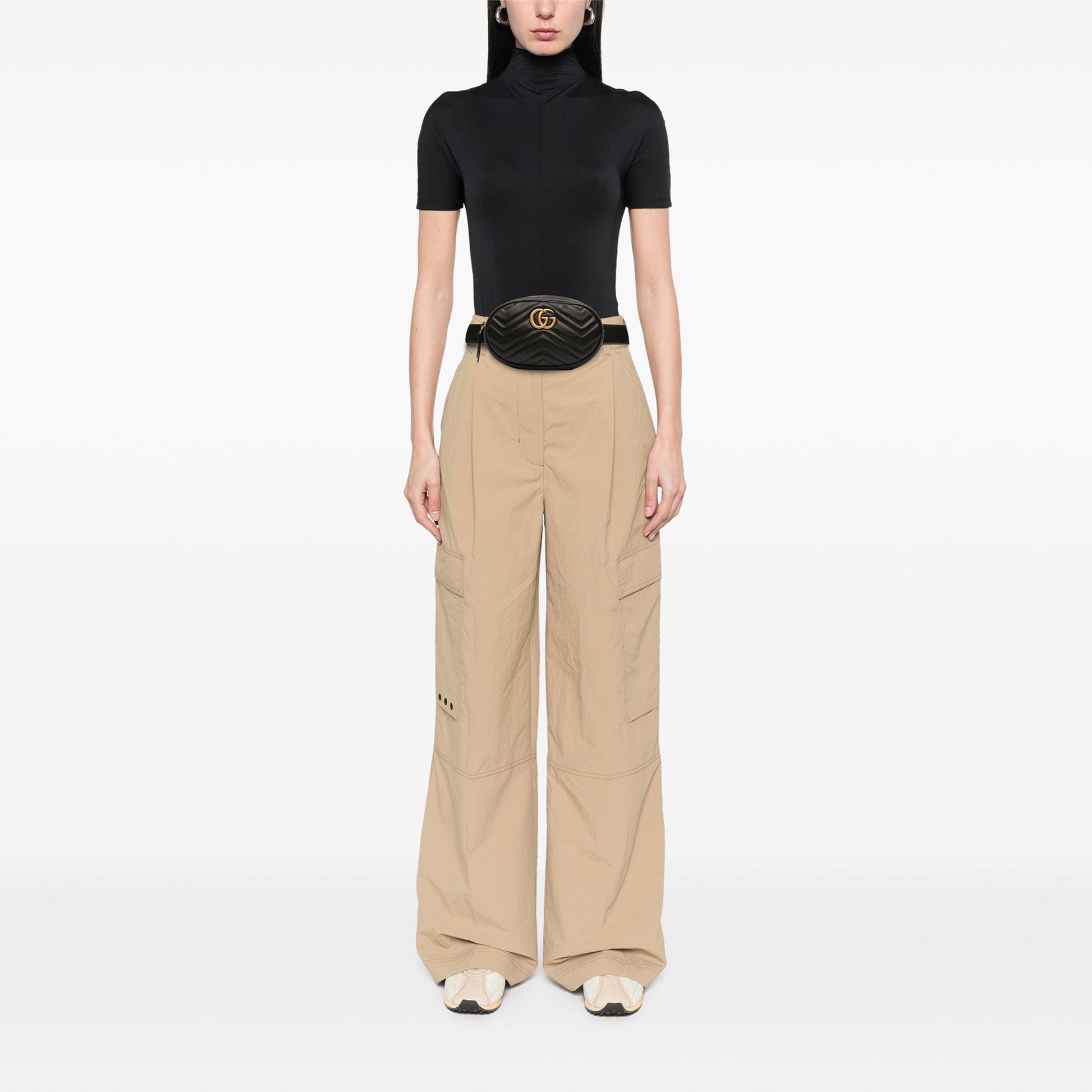 GG Marmont Matelasse Leather Belt Bag