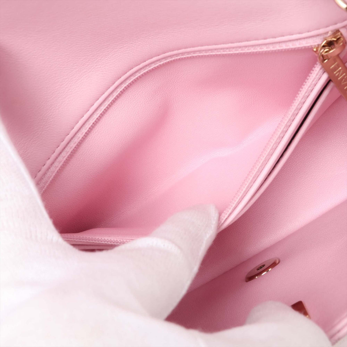 Chanel Mini Rectangular Classic Lambskin Single Flap — Pink