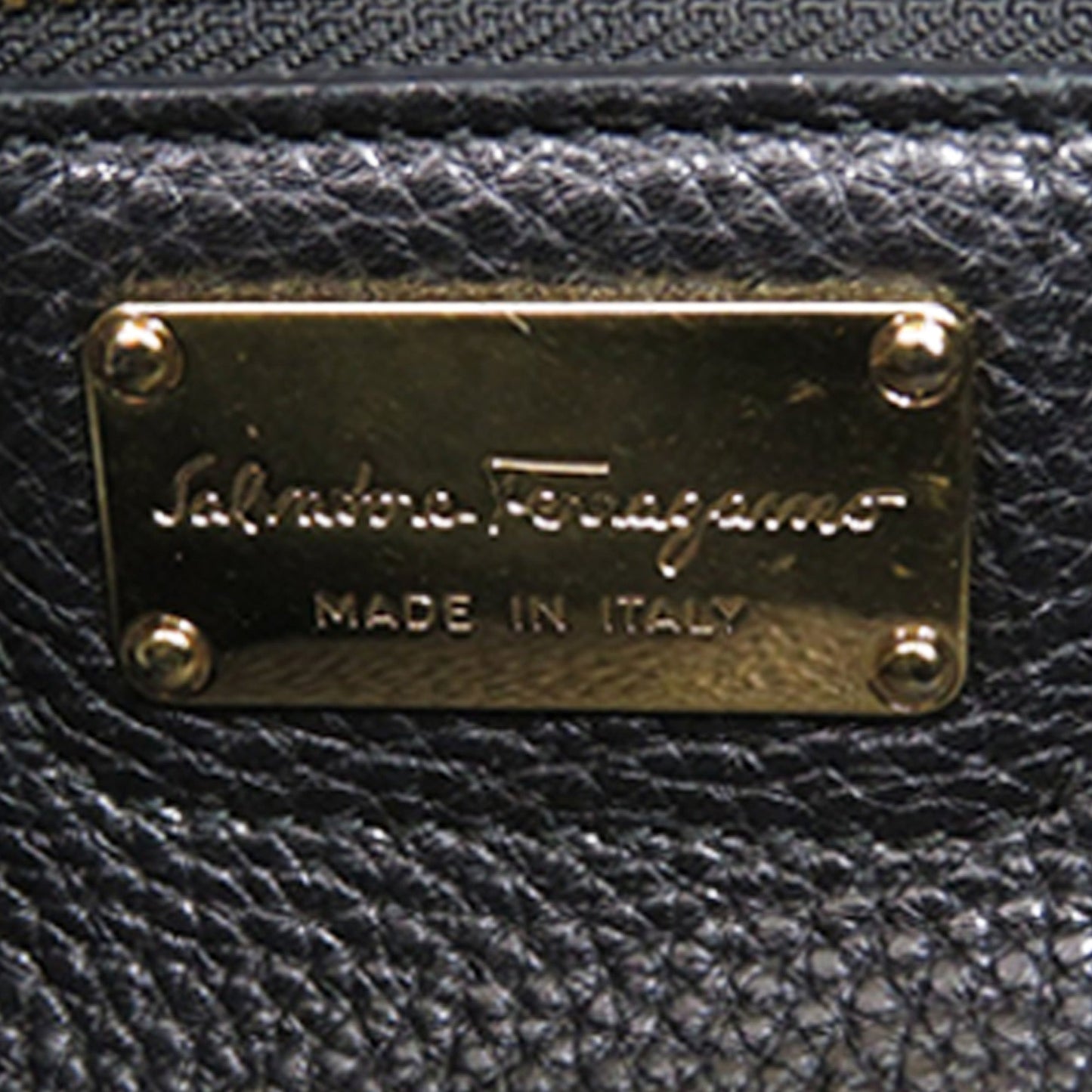Ferragamo Pebbled Leather Ally Hobo