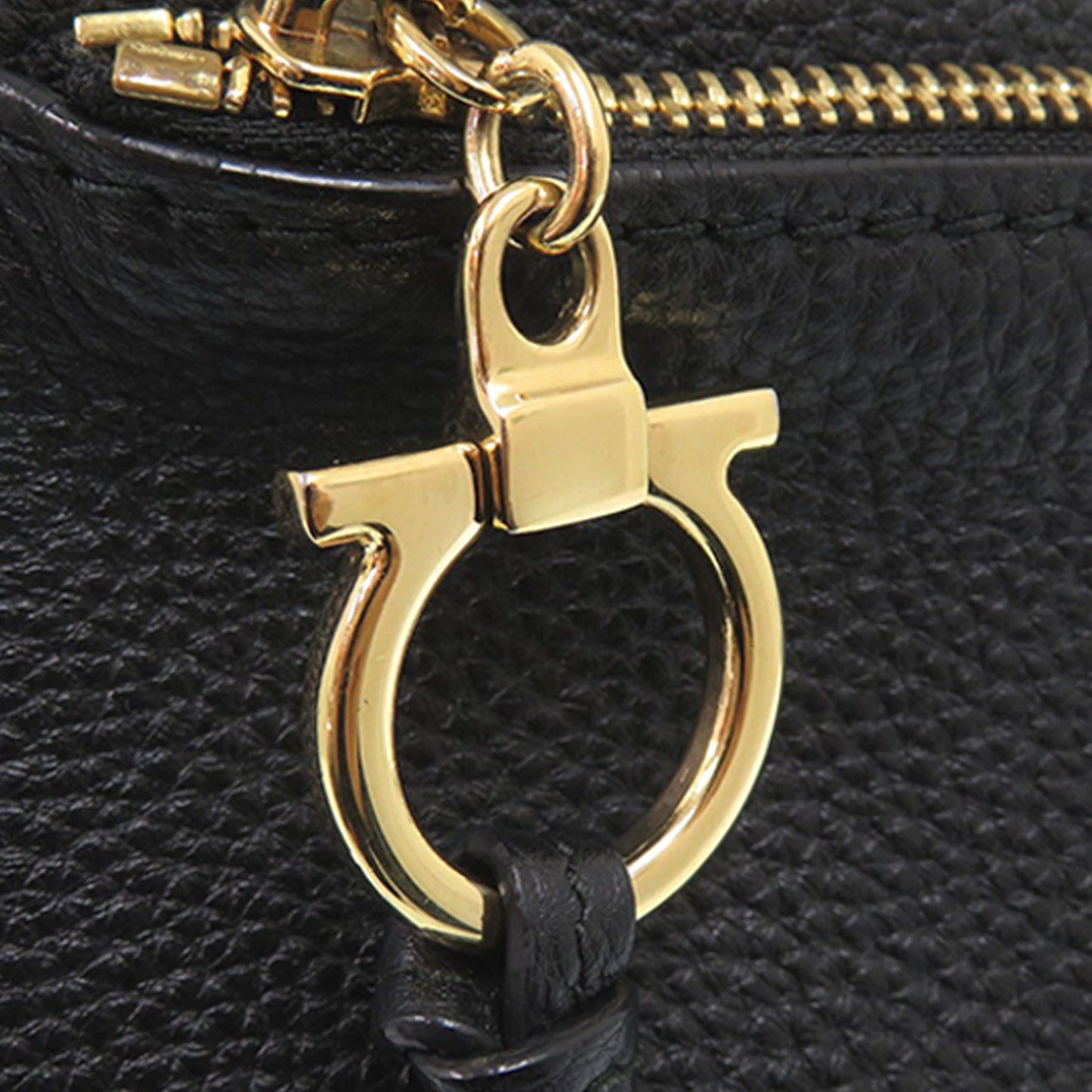 Ferragamo Pebbled Leather Ally Hobo