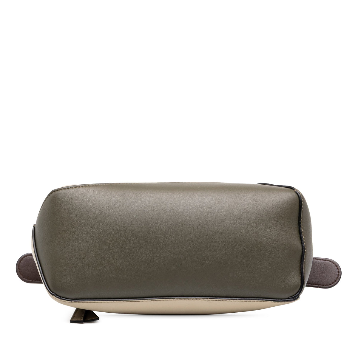 LOEWE Small Tricolor Calfskin Braided Puzzle Edge Satchel — Brown