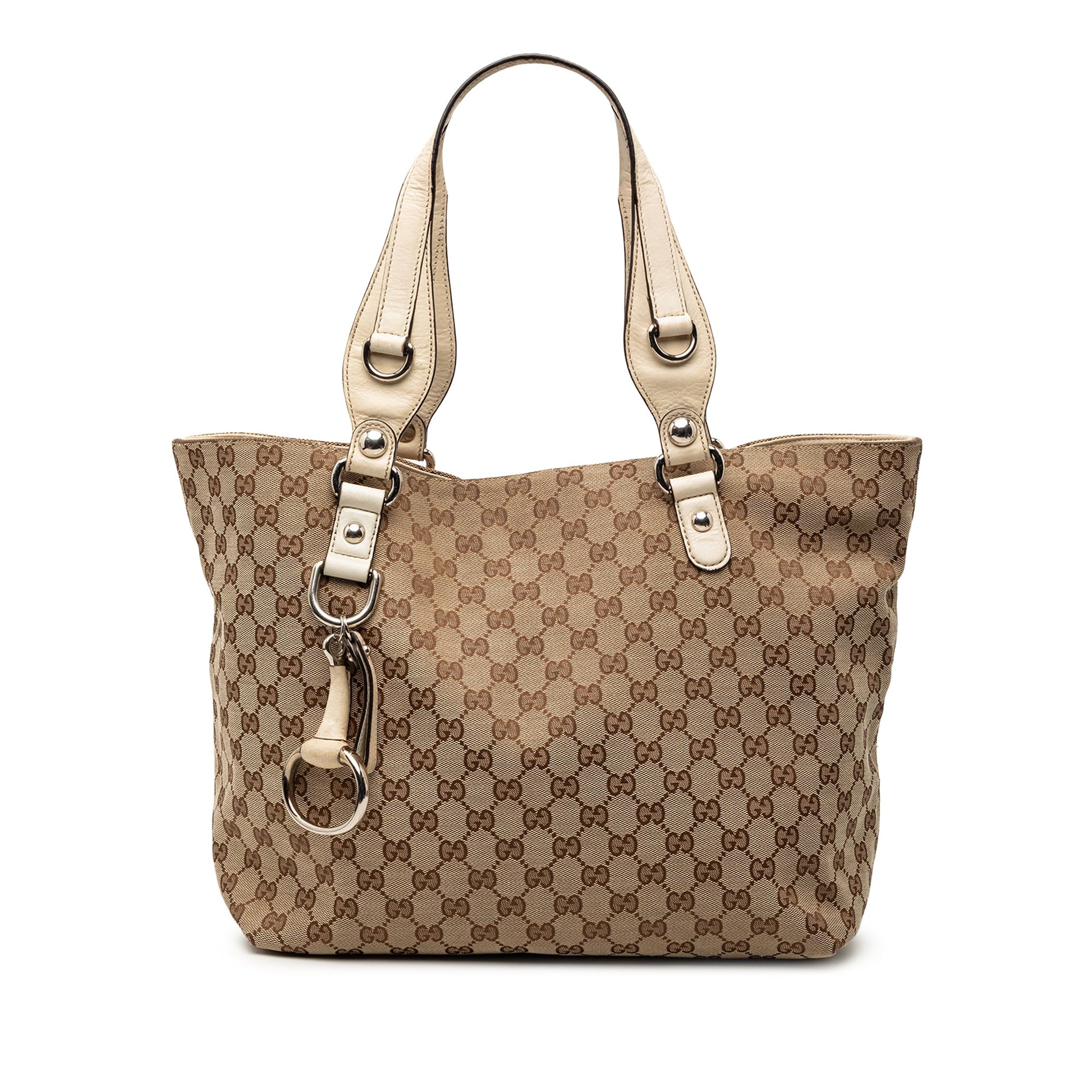 Gucci Medium GG Canvas Icon Bit Tote