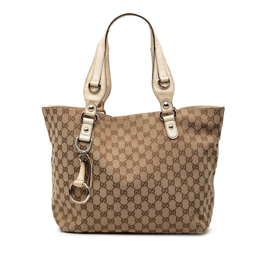 Gucci Medium GG Canvas Icon Bit Tote