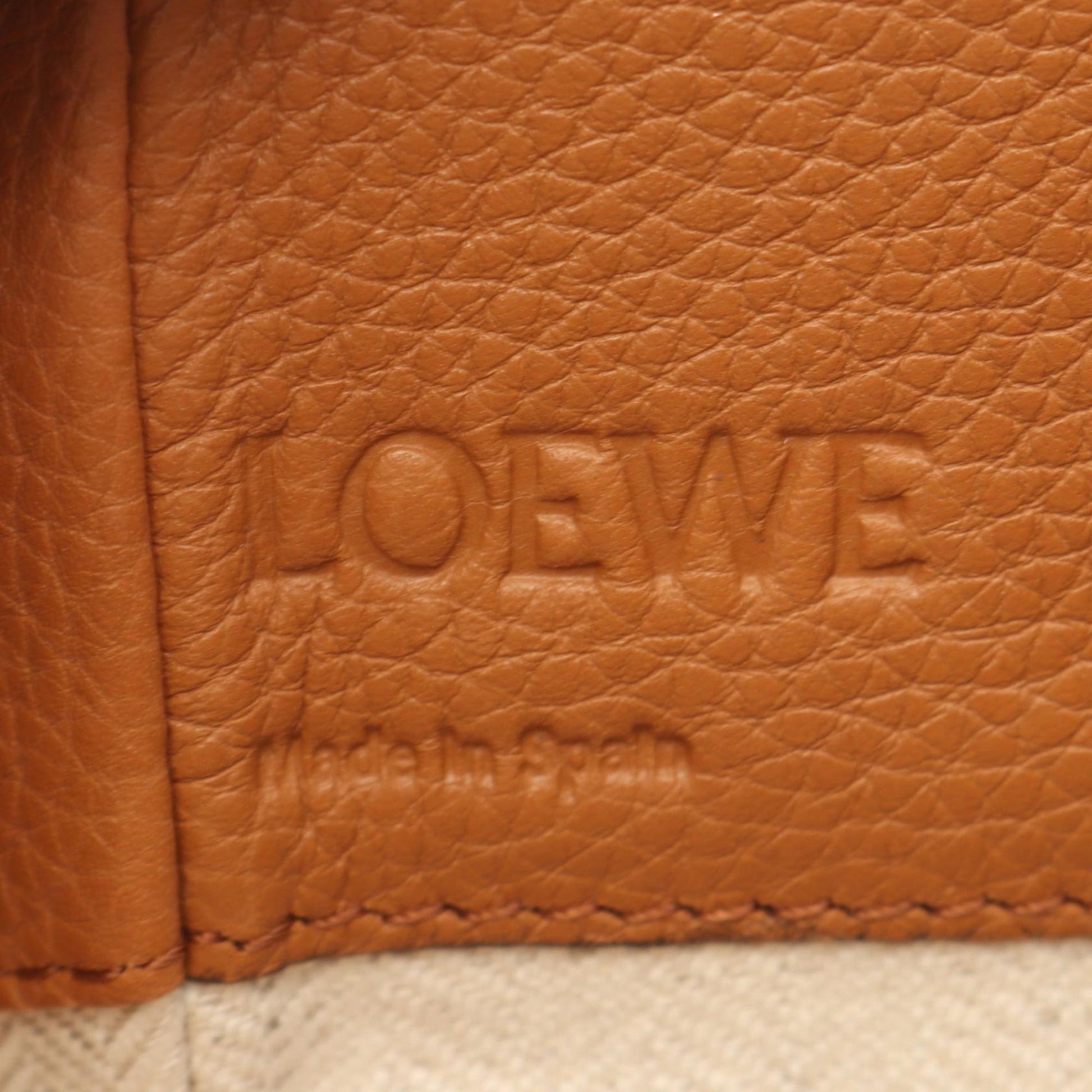 LOEWE Mini Grained Calfskin Drawstring Hammock Bag