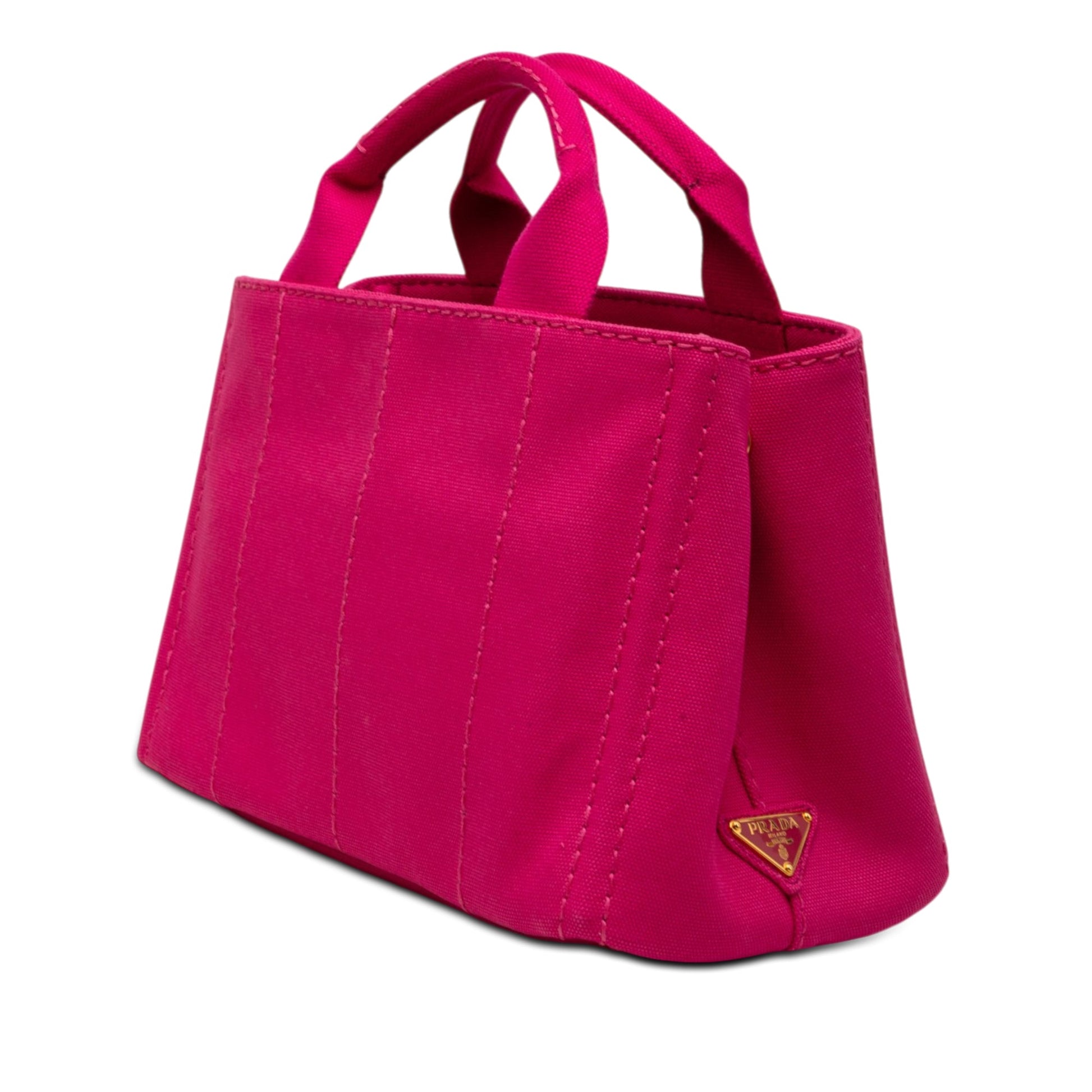 Prada Small Canvas Canapa Logo Satchel