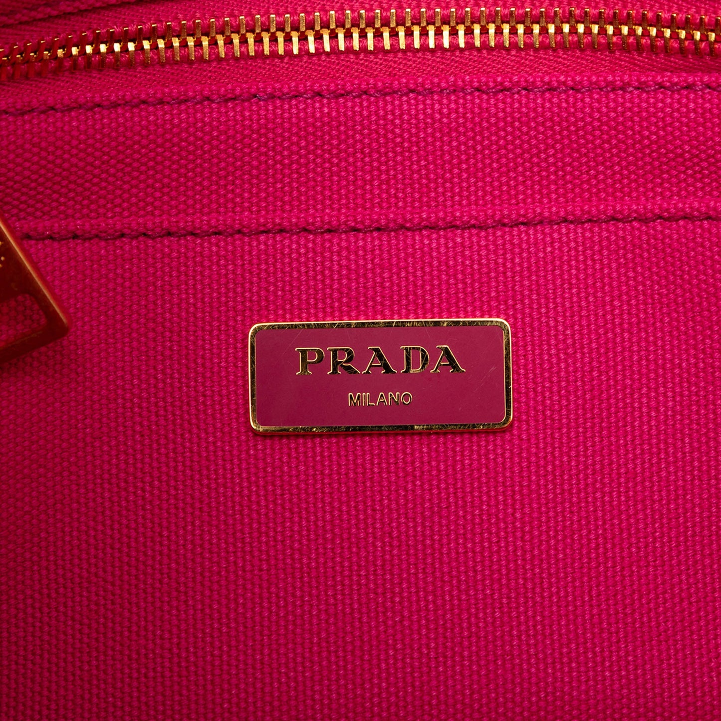 Prada Small Canvas Canapa Logo Satchel