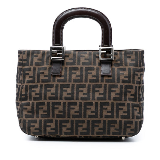 Fendi Small Zucca Canvas Twins Tote