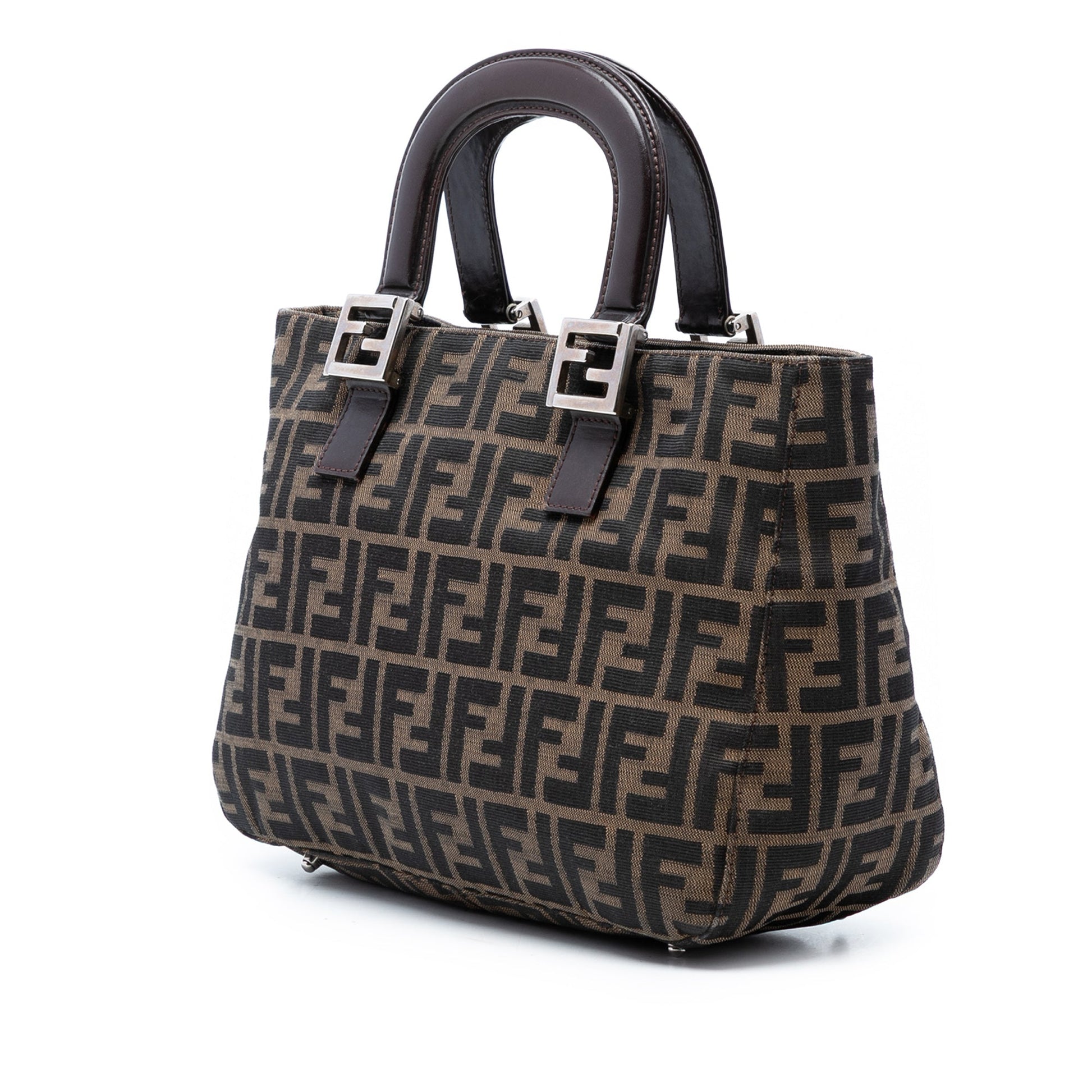 Fendi Small Zucca Canvas Twins Tote