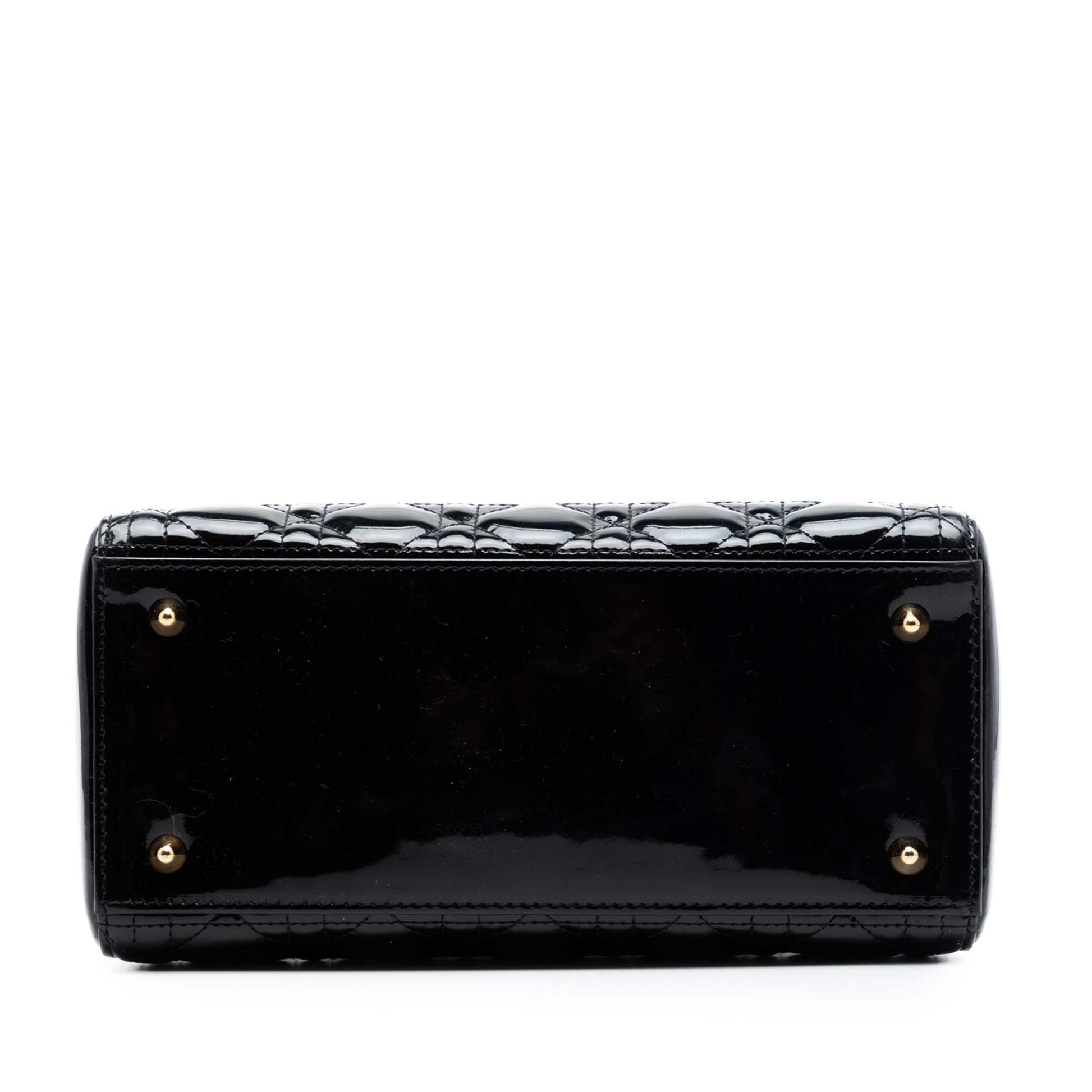 Dior Medium Patent Cannage Lady Dior